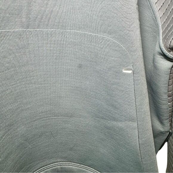 Nike Pro Fleece Crew Long Sleeve Top Sweatshirt Center Swoosh Gray Women’s Large - Picture 3 of 5